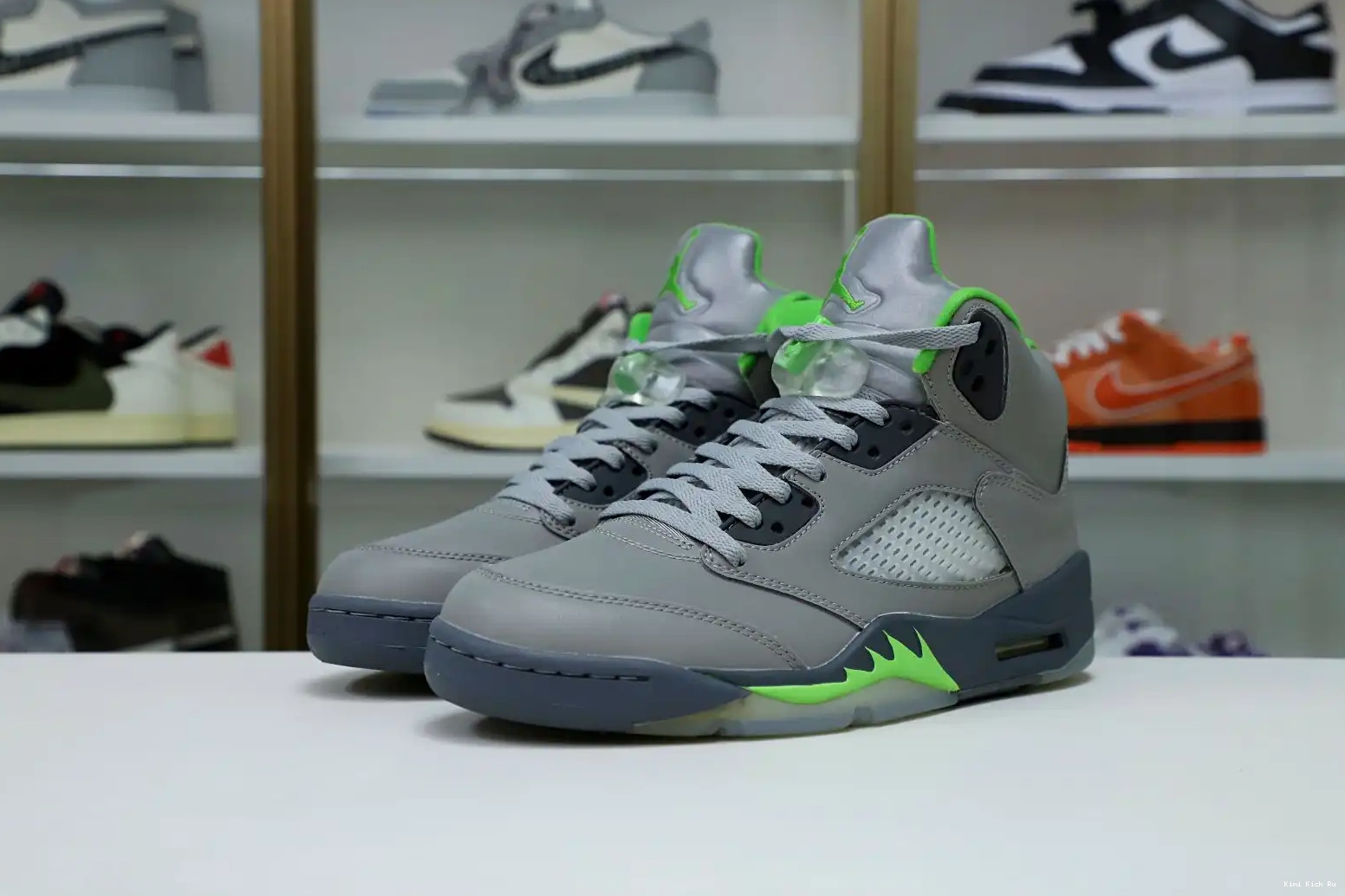 BEAN' 2022 JORDAN RETRO AIR 5 'GREEN Kimikick 0508